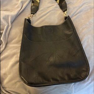 Social Threads Vegan Messenger bag with camo strap